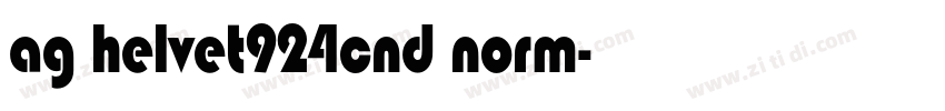 ag helvet924cnd norm字体转换